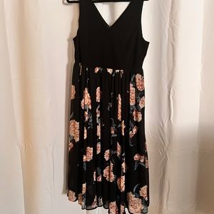 Torrid Midi Chiffon Skater Dress